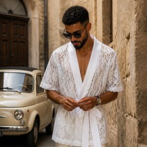 Belvedere White Lace Devotion Robe